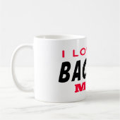 私は私のBachataのダンスのお母さんを愛します コーヒーマグカップ (左)