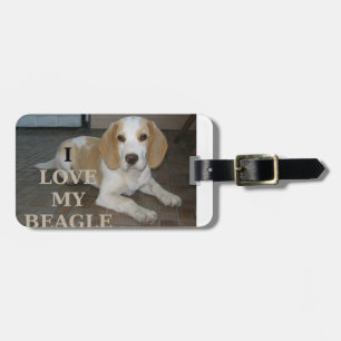 私は私のbeagle w picが大好き ラゲッジタグ