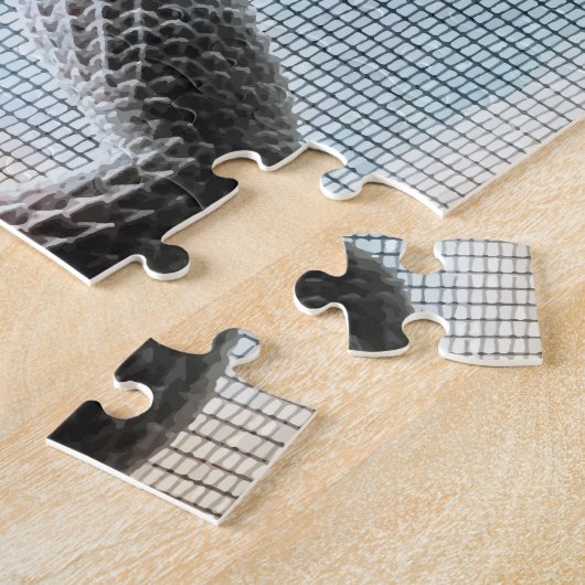 私は私のbeardieのおもしろいの髭があるドラゴンを愛します ジグソーパズル (側面)