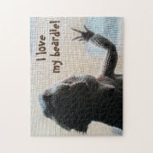 私は私のbeardieのおもしろいの髭があるドラゴンを愛します ジグソーパズル (縦)
