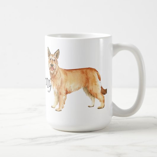 私は私のBerger Picardを愛します コーヒーマグカップ (右)