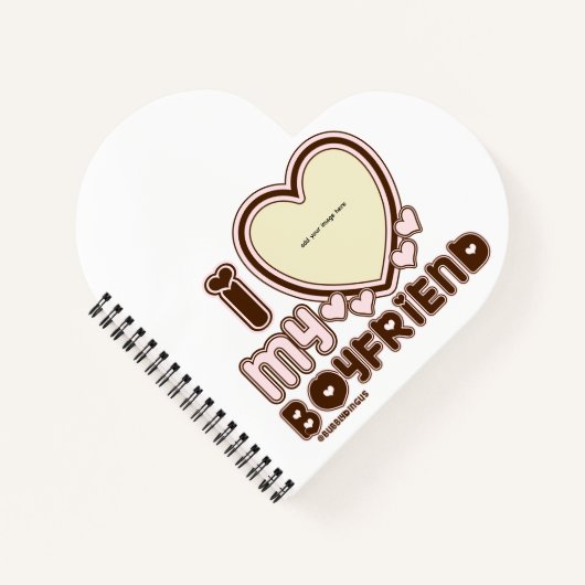 私は私のBFとGFピンクが大好き ノートブック (正面)