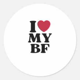私は私のBFボーイフレンドハート ラウンドシール