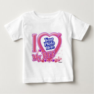 私は私のBFFピンク/紫が大好き ベビーTシャツ