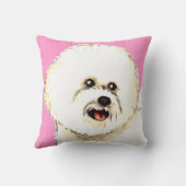 私は私のBichon Friseを愛します クッション (裏面)