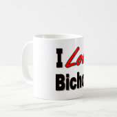 私は私のBichon Friseを愛します コーヒーマグカップ (正面左)