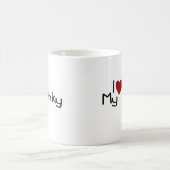 私は私のBinkyを愛します コーヒーマグカップ (中央)