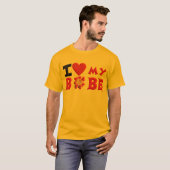 私は私のBobeを愛します Tシャツ (正面フル)