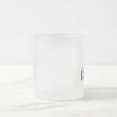 私は私のBoonie猫のマグを愛します フロストグラスマグカップ (中央)