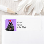 私は私のBouvierを愛します ラベル (インサイチュ)