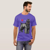 私は私のBouvierを愛します Tシャツ (正面フル)