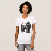 私は私のBouvierを愛します Tシャツ (正面フル)