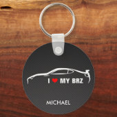 私は私のBRZを愛している キーホルダー (正面)