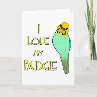 私は私のBudgieを愛します カード