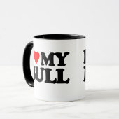 私は私のBULLを愛します マグカップ (正面左)