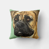 私は私のBullmastiffを愛します クッション (裏面)