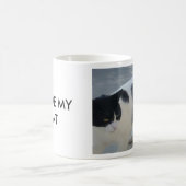 私は私のCATを愛します コーヒーマグカップ (中央)