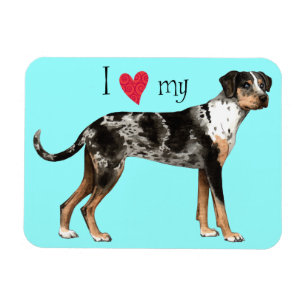 私は私のCatahoulaを愛します マグネット