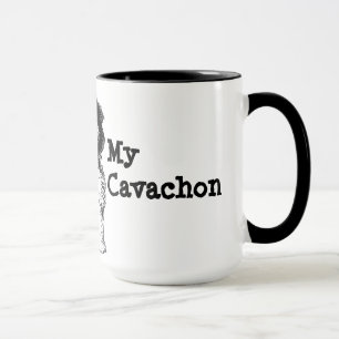 私は私のCavachonを愛します マグカップ