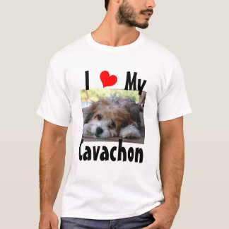 私は私のCavachonを愛します Tシャツ