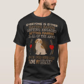 私は私のCavachonペット恋人のギフトを愛します Tシャツ (正面)