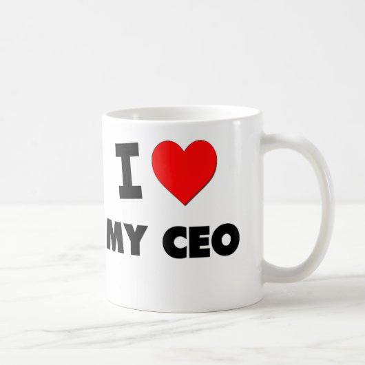 私は私のCeoを愛します コーヒーマグカップ (右)