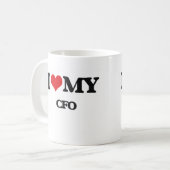私は私のCfoを愛します コーヒーマグカップ (正面左)