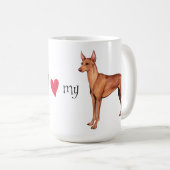 私は私のCirneco dell'Etnaが大好き コーヒーマグカップ (正面右)