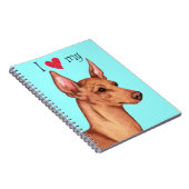 私は私のCirneco dell'Etnaが大好き ノートブック (右側)