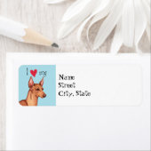 私は私のCirneco dell'Etnaが大好き ラベル (インサイチュ)