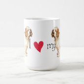 私は私のClumberスパニエル犬を愛します コーヒーマグカップ (中央)