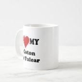 私は私のCoton De Tulear Dogを愛します コーヒーマグカップ (正面左)