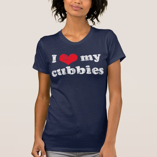 私は私のcubbiesのTシャツを愛します Tシャツ (正面)