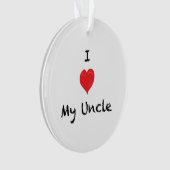 私は私のCustom 2叔父さんの味方された写真のオーナメントを愛します オーナメント (正面)