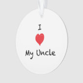 私は私のCustom 2叔父さんの味方された写真のオーナメントを愛します オーナメント (正面)