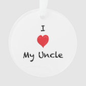 私は私のCustom 2叔父さんの味方された写真のオーナメントを愛します オーナメント (正面)