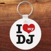 私は私のDJが大好き キーホルダー (正面)