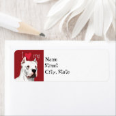 私は私のDogo Argentinoが大好き ラベル (インサイチュ)