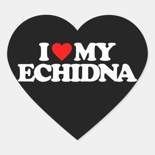 私は私のechidnaが大好き ハートシール (正面)