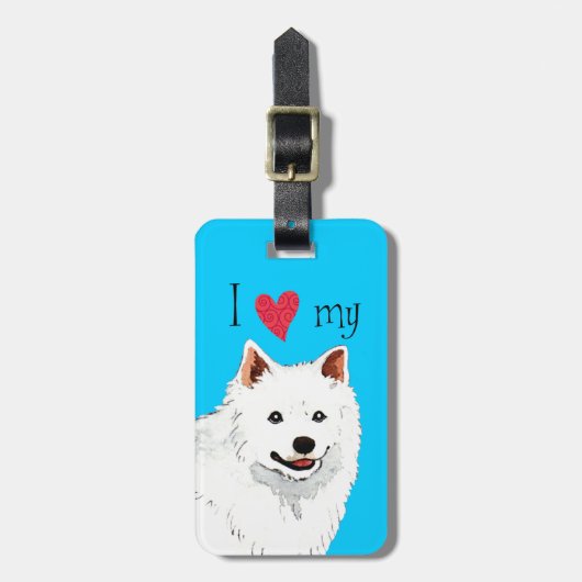 私は私のEskieを愛します ラゲッジタグ (正面縦)