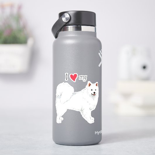 私は私のEskie Vinylステッカーが大好き シール (HydroFlask)