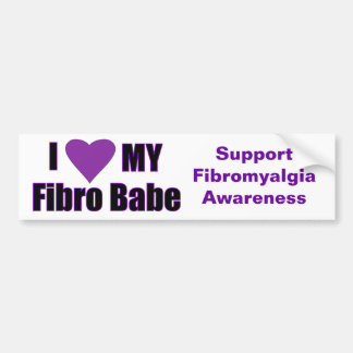私は私のFibro可愛い人を愛します バンパーステッカー