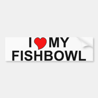 私は私のFishbowlを愛します バンパーステッカー