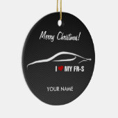 私は私のFR-SパーソナライズなChritsmasのオーナメントを愛します セラミックオーナメント (右)