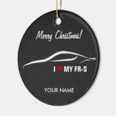 私は私のFR-SパーソナライズなChritsmasのオーナメントを愛します セラミックオーナメント (左)