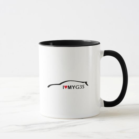 私は私のG35コーヒー・マグを愛します マグカップ (右)