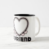 私は私のgfマグが大好き ツートーンマグカップ (正面右)