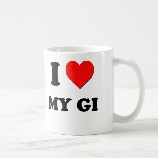 私は私のGIを愛します コーヒーマグカップ (右)