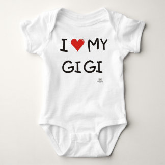 私は私のGIGIを愛します ベビーボディスーツ
