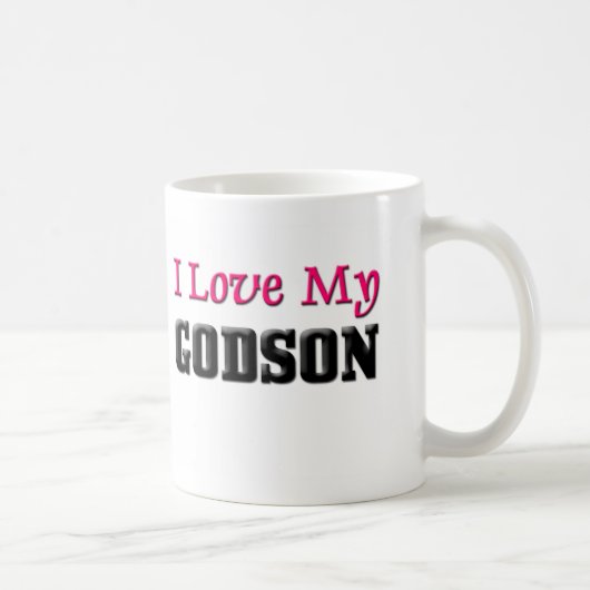 私は私のGodsonを愛します コーヒーマグカップ (右)